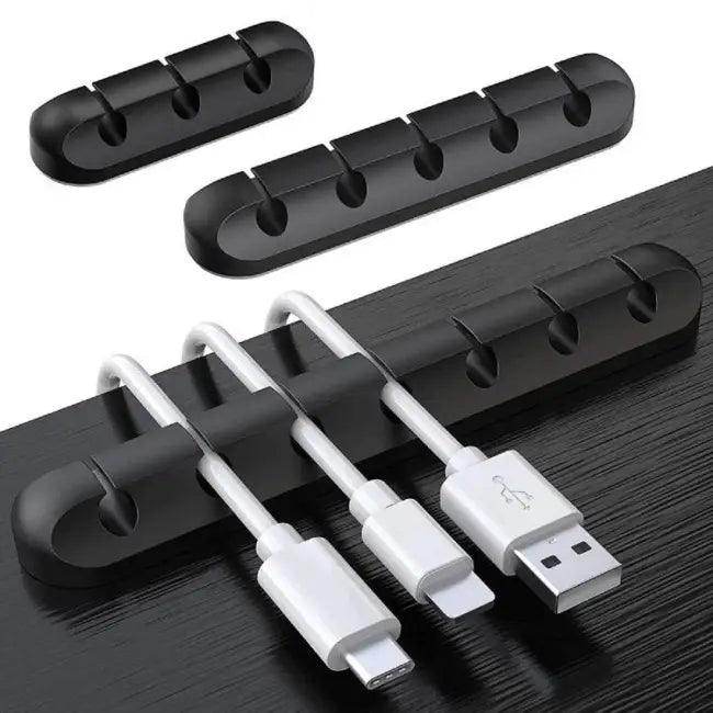 Transform Your Desk with Adhesive Cable Organizer Duo Now - Estalios