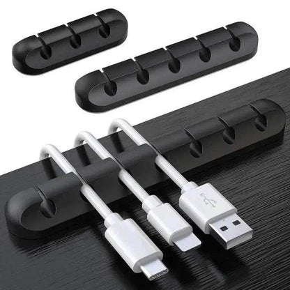 Transform Your Desk with Adhesive Cable Organizer Duo Now - Estalios