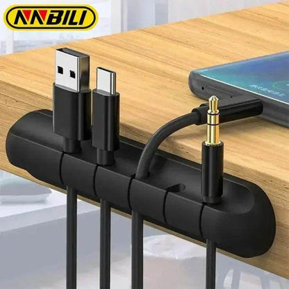 Transform Your Desk with Adhesive Cable Organizer Duo Now - Estalios