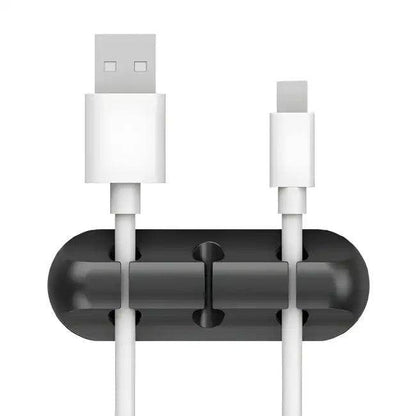 Transform Your Desk with Adhesive Cable Organizer Duo Now - Estalios