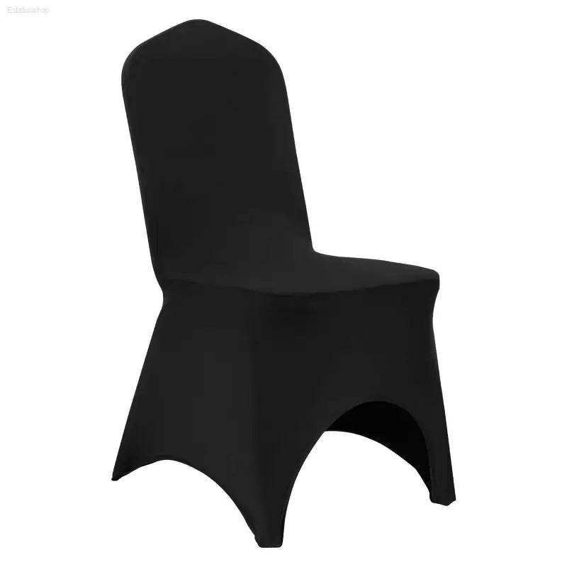Black Stretch Chair Covers for Weddings and Events 50 Pcs - Estalios