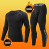 Black Thermal Underwear Set for Men - Stay Warm and Stylish - Estalios