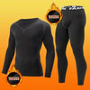 Black Thermal Underwear Set for Men - Stay Warm and Stylish - Estalios