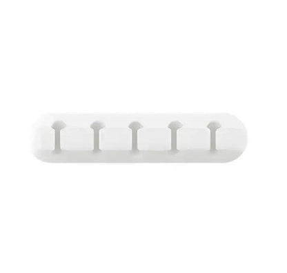 Black USB Cable Organizer with Slots for Tidy Desks - Estalios