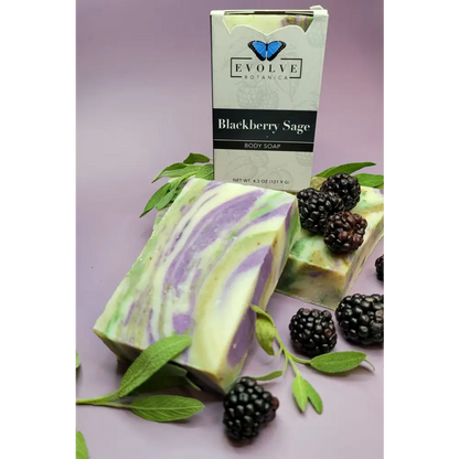 Blackberry Sage Standard Herbal Skin Treat, a refreshing sage standard soap for your skin