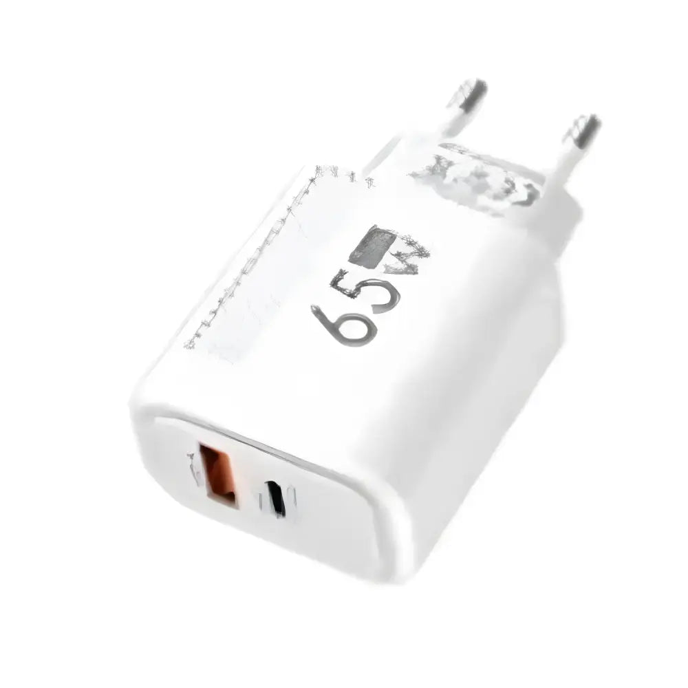 White 65W GaN Charger USB for fast charging high devices like a pro