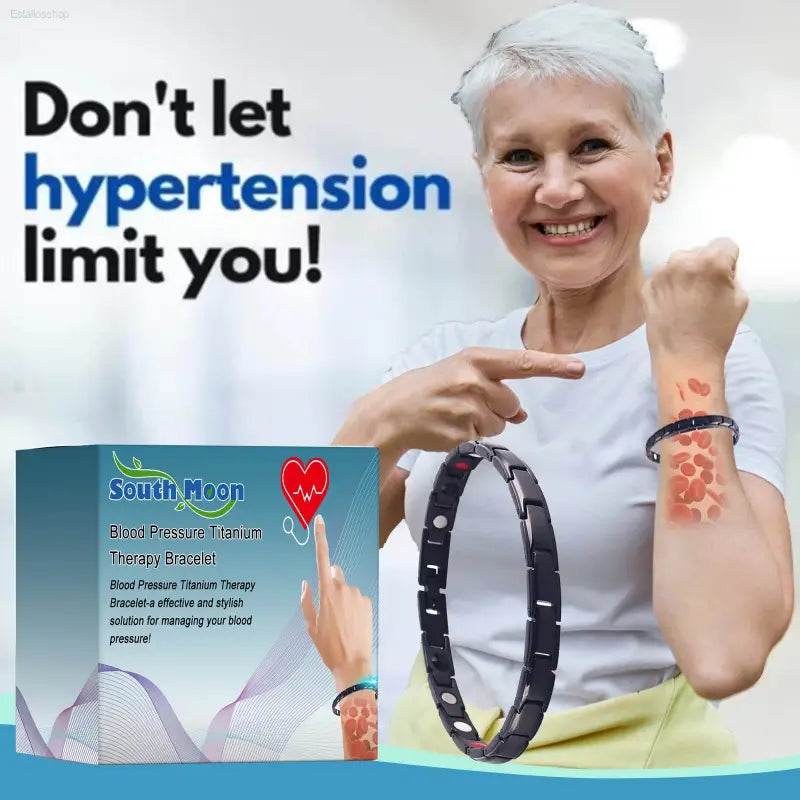 Blood Pressure Titanium Therapy Bracelet for Body Relief - Estalios