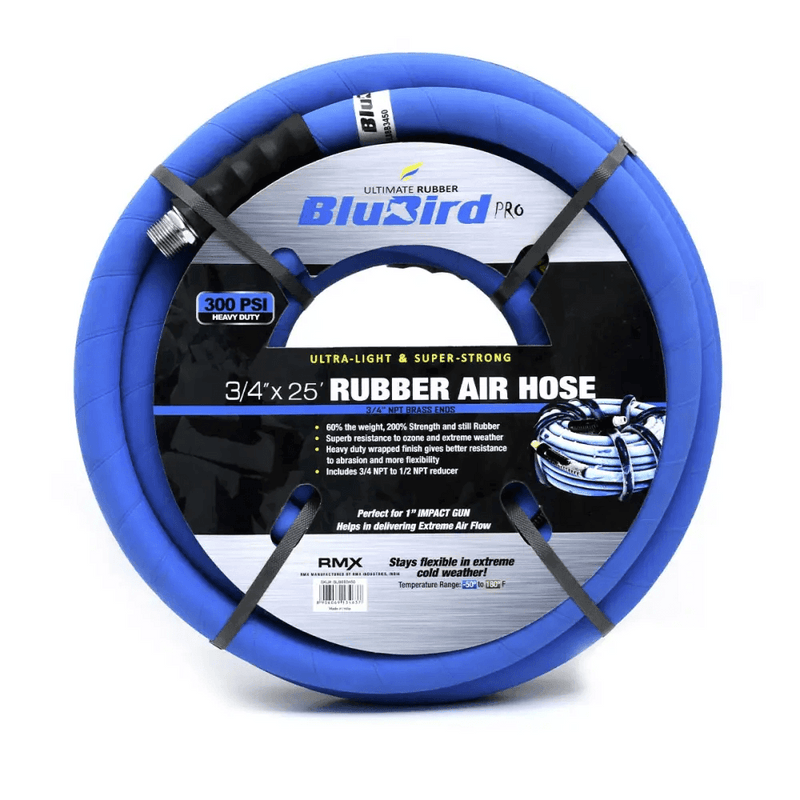 Unleash the Bluebird Rubber Air Hose Beast! Product Description: Get Ready to Experience Unparalleled Performance with our Coiled Blue Rubber Air Hose! - Estalios