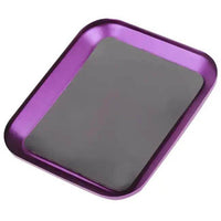 Blue Aluminium Magnetic Screw Tray for Hassle-Free Repairs - Estalios