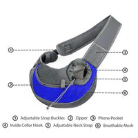 Vibrant Dual-Color Pet Carrier Sling for Stylish Adventures - Estalios