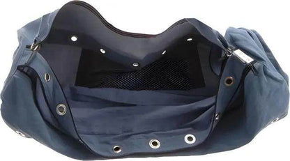 Blue Canvas Yoga Mat Bag for Hot Yoga - Estalios