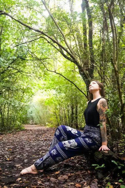 Blue Elephant Harem Pants for Comfortable and Stylish Wear - Estalios