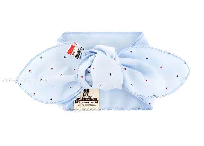 Poodle Pop Trendy Blue Polka Dot Baby Wrap for Style - Estalios