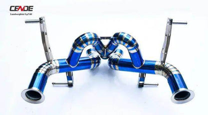 Blue Titanium Exhaust Manifolds for Power and Style - Estalios