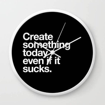 Bold Black & White Wall Clock - Modern Style Upgrade - Estalios