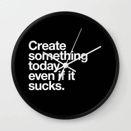 Bold Black & White Wall Clock - Modern Style Upgrade - Estalios