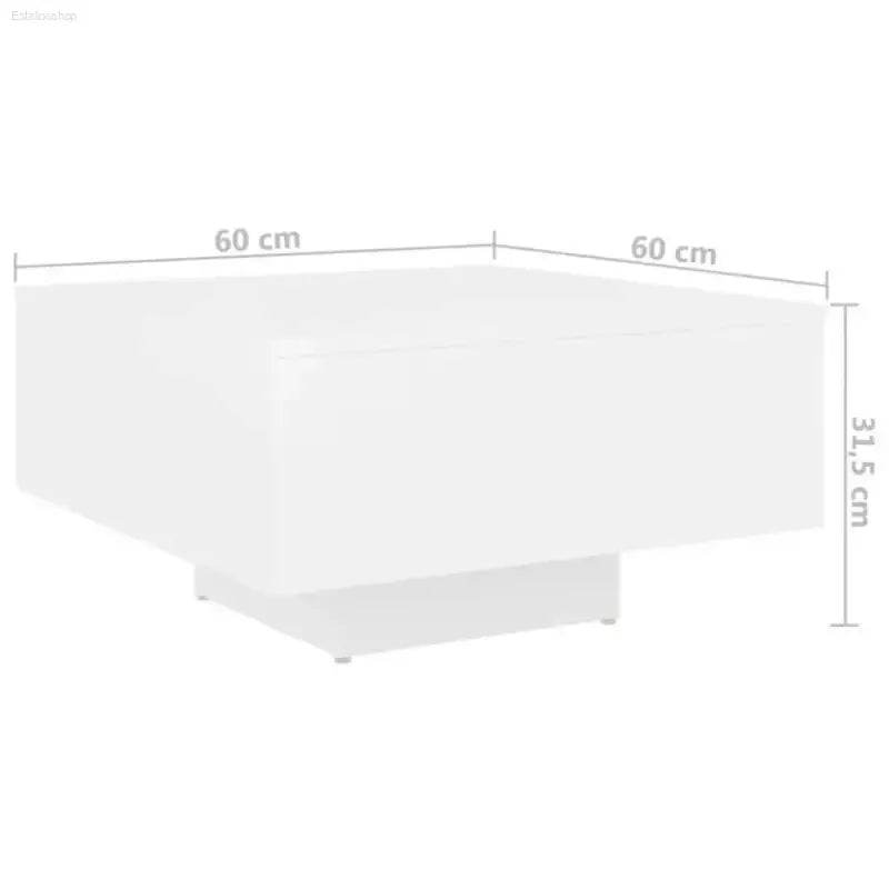Bold White Square Coffee Table: Elevate your Space! this White Square Coffee Table is More than just a Surface; It's a Statement Piece that Blends - Estalios