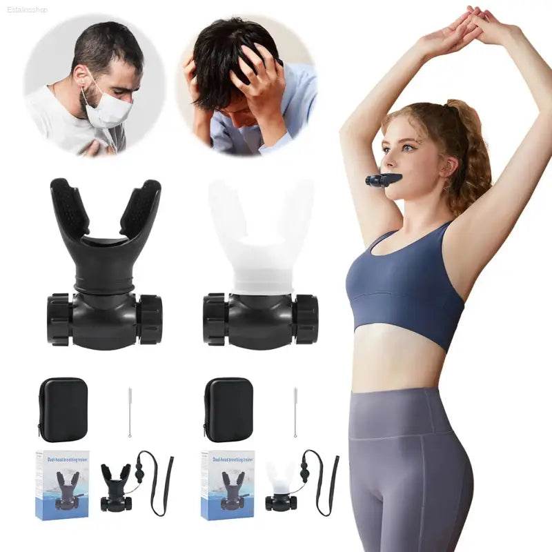 Adjustable Lung Trainer for Enhanced Athletic Performance for Fitness Enthusiasts - Estalios