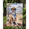 Howdy Partner Boxer Dog Garden Flag! Yeehaw! Spruce Up your Yard with this Adorable Boxer Dog Garden Flag Featuring a Rootin Tootin Cowboy Boxer - Estalios