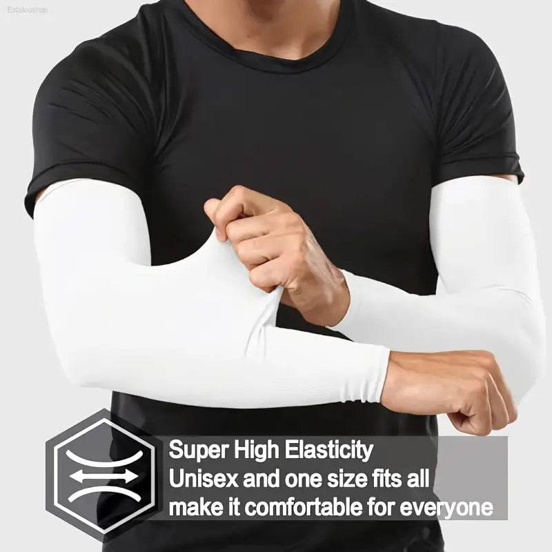 Unisex Sun Protection Arm Sleeves with Breathable Cooling Fabric for Outdoor Activities and Sports Enthusiasts - Estalios