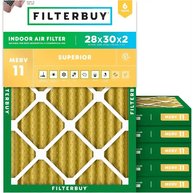 Breathe Easy: Filterbuy 28x30x2 Air Filters for Allergen Defense! Here is the Product Description: Breathe Cleaner - Estalios