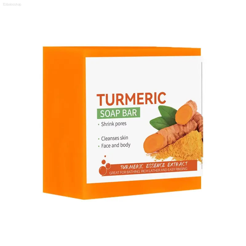 Brightening Handmade Turmeric Soap for Dark Underarms & Legs - Gentle Skin Care & Cleansing Body Bar