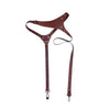 Elevate Your Shots with Bold Brown Leather Harness - Estalios
