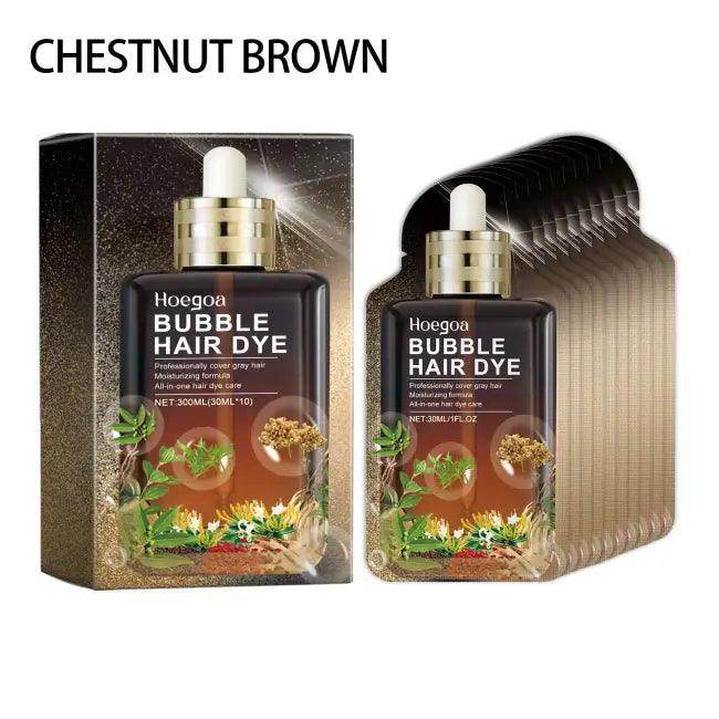 Gorgeous Chestnut Brown Bubble Hair Dye for Easy Use - Estalios
