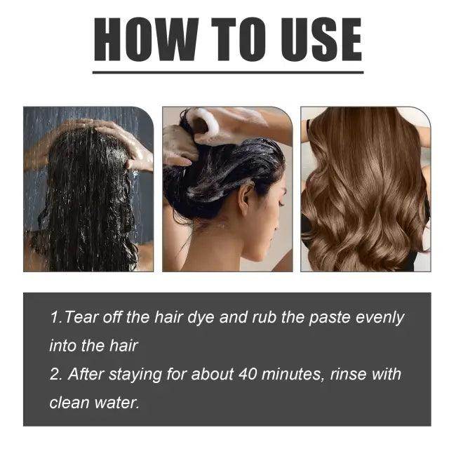 Gorgeous Chestnut Brown Bubble Hair Dye for Easy Use - Estalios