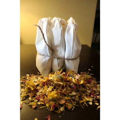 Bundled Butter Me Up Organic Rose Petal Bath Tea with floral blend for a relaxing soak