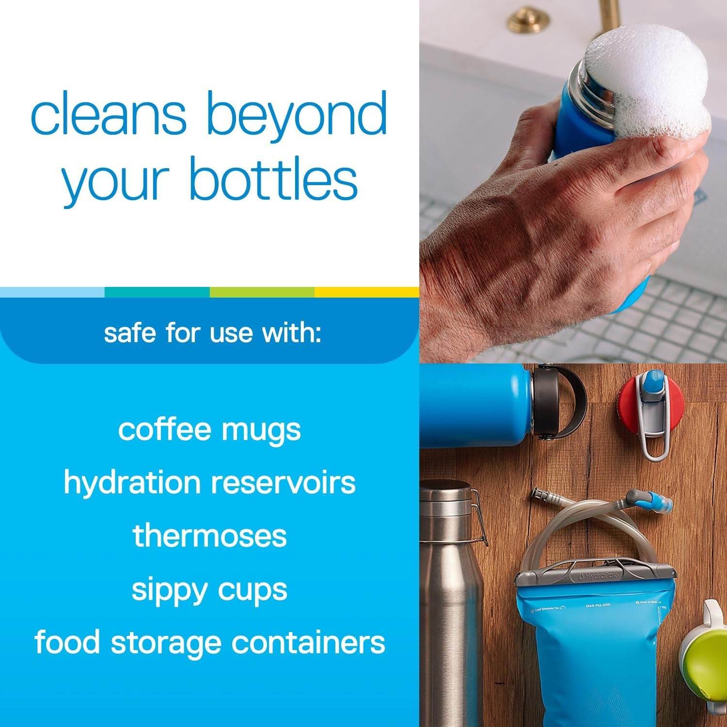 Clean Stainless Steel Tumblers - Easy Safe Cleaning Tablets - Estalios