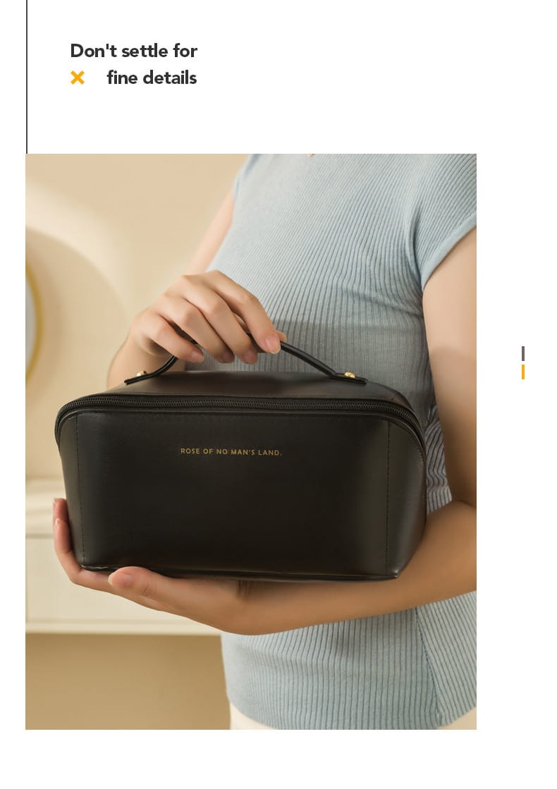 Wash Bag Internet Celebrity Ins Good-looking Portable Leather Bag