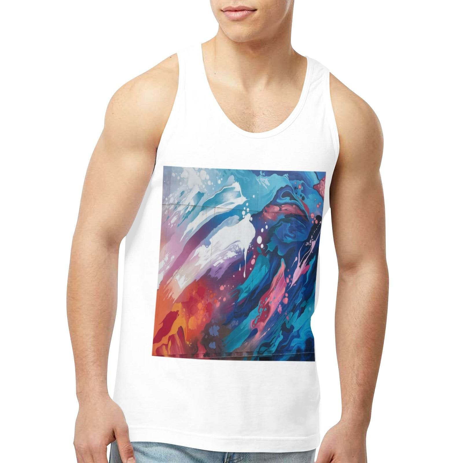 Men's Tank Top (Front Printing) Made in USA for Summer Style - Estalios