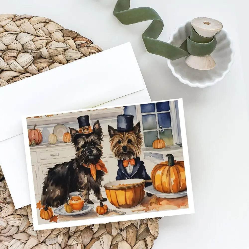 Cairn Terrier Fall Greeting Card Craze! Get Ready to Unleash the Paw-some with our Delightful Collection of Dog-themed Greeting Cards, Perfect - Estalios