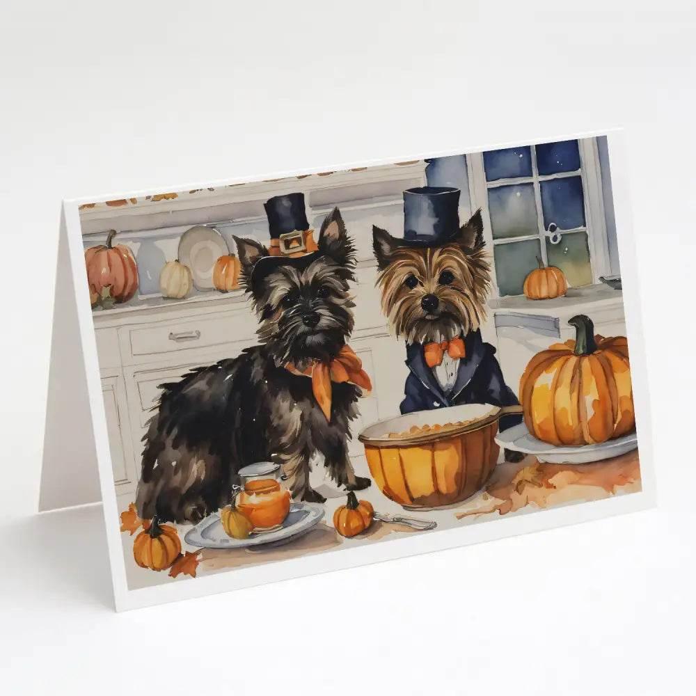 Cairn Terrier Fall Greeting Card Craze! Get Ready to Unleash the Paw-some with our Delightful Collection of Dog-themed Greeting Cards, Perfect - Estalios
