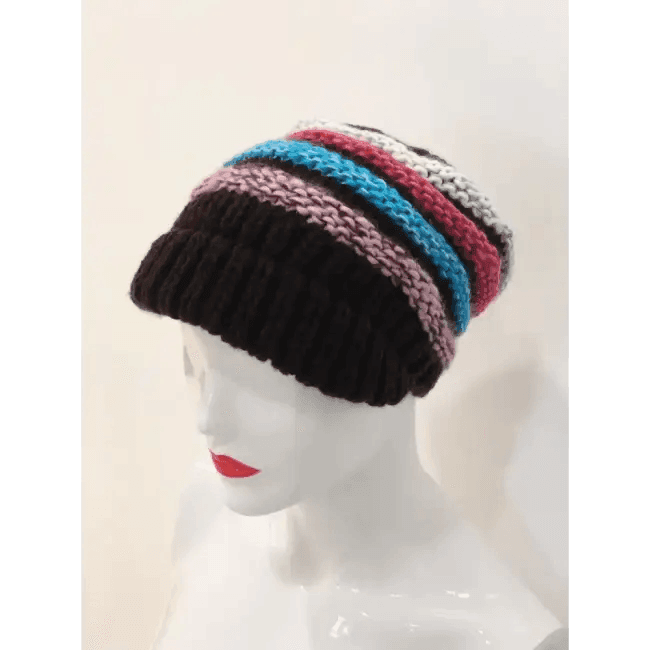 Cozy Striking Striped Knit Beanie for Bold Style - Estalios