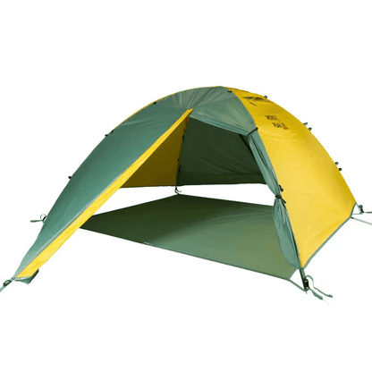 Camp in Color Bold Green Yellow & Gray Tent Adventure - Estalios
