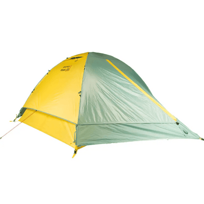 Camp in Color Bold Green Yellow & Gray Tent Adventure - Estalios