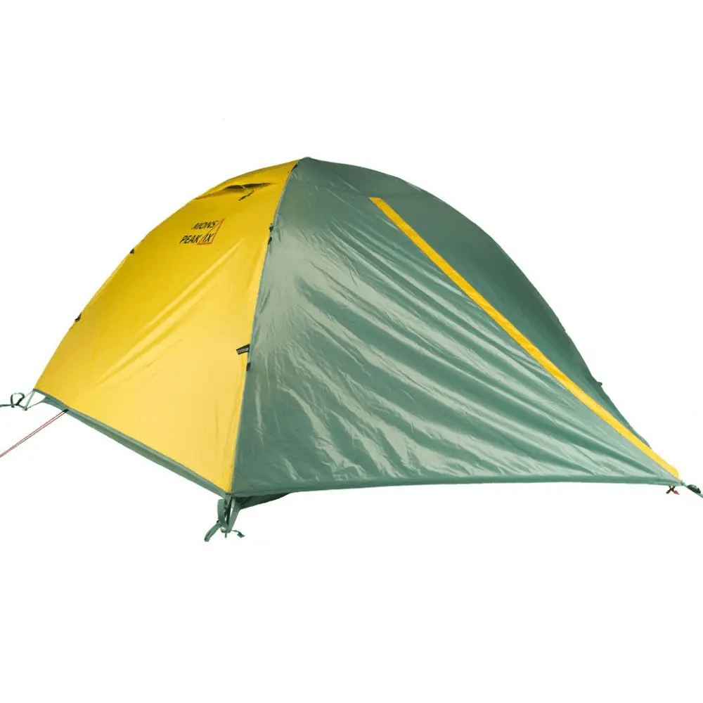 Camp in Color Bold Green Yellow & Gray Tent Adventure - Estalios