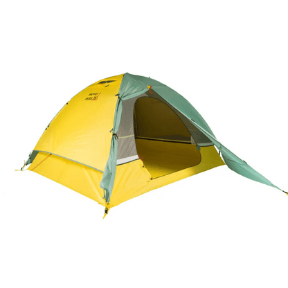 Camp in Color Bold Green Yellow & Gray Tent Adventure - Estalios