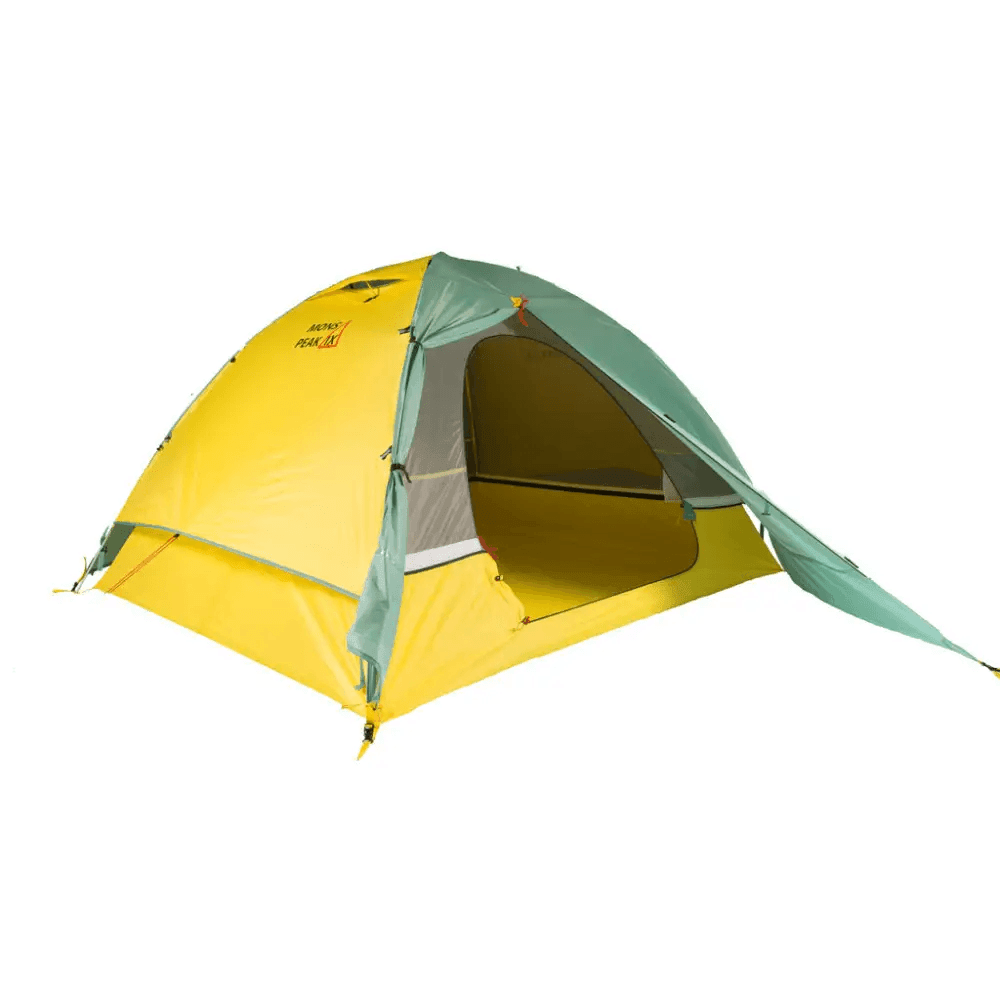 Camp in Color Bold Green Yellow & Gray Tent Adventure - Estalios