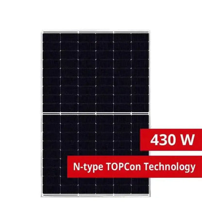 Black solar panel from Canadiansolar 430W High Power Mono Solar Panel Duo PERC module