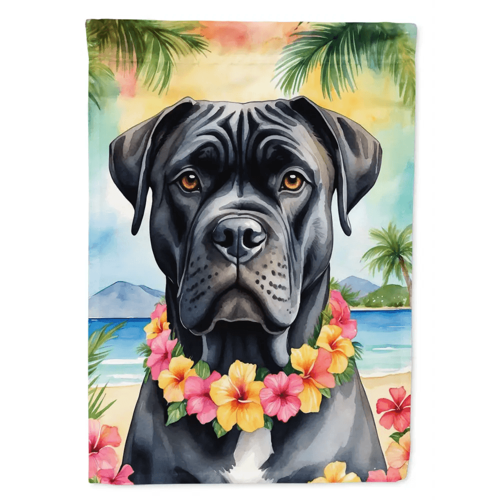 Aloha Pup Paradise Dog Garden Flag: Beach Vibes! Introducing the Dog Garden Flag, a Vibrant Addition to your Outdoor Decor that Captures the Spirit of Aloha - Estalios