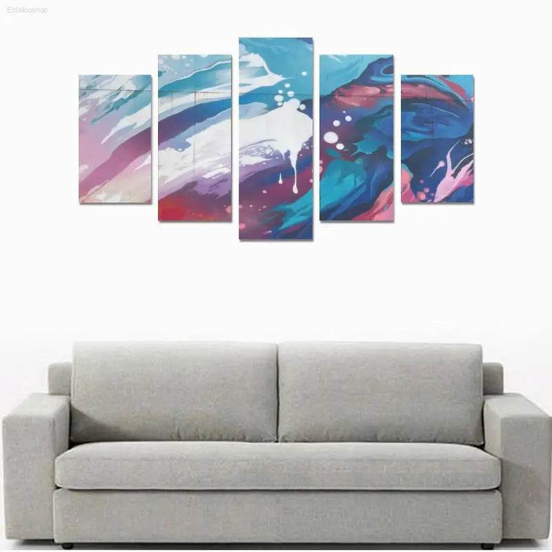 Canvas Wall Art Prints (No Frame) 5-Pieces/Set A - Estalios
