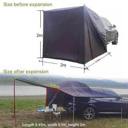 Car Camping Tent with Large Multifunctional Zipper Accessories - Estalios