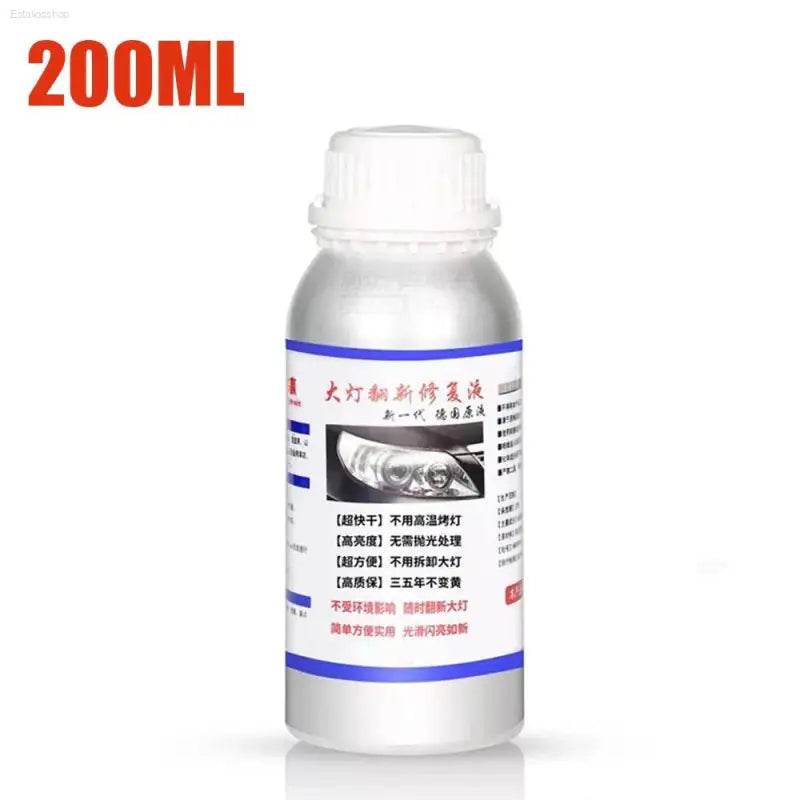 Car Headlight Polishing Liquid Polymer for Clarity and Safety - Estalios