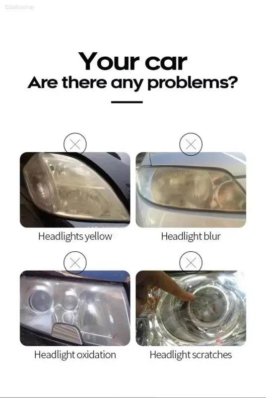 Car Headlight Polishing Liquid Polymer for Clarity and Safety - Estalios