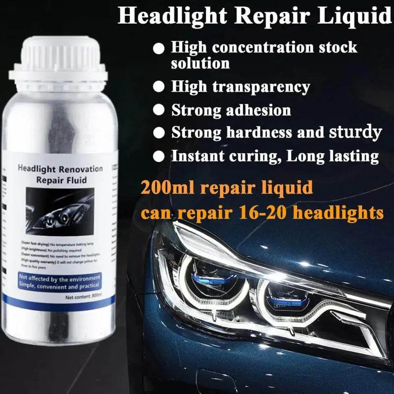 Car Headlight Restoration Liquid for Clear Visibility - Estalios