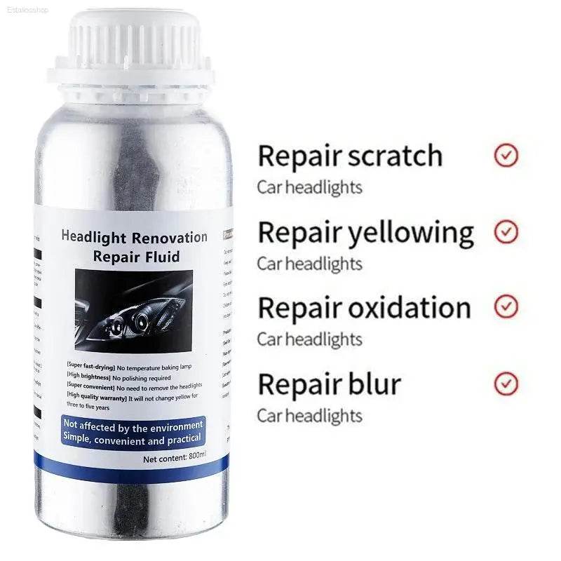 Car Headlight Restoration Liquid for Clear Visibility - Estalios