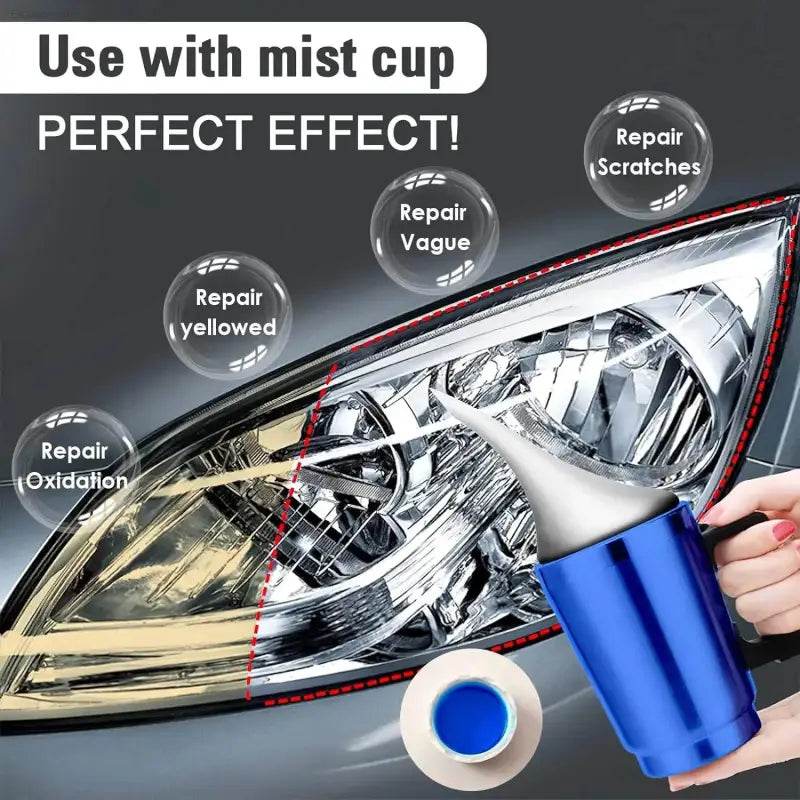 Car Headlight Restoration Liquid for Clear Visibility - Estalios